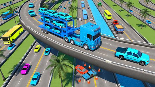 Police Car Transport Car Game