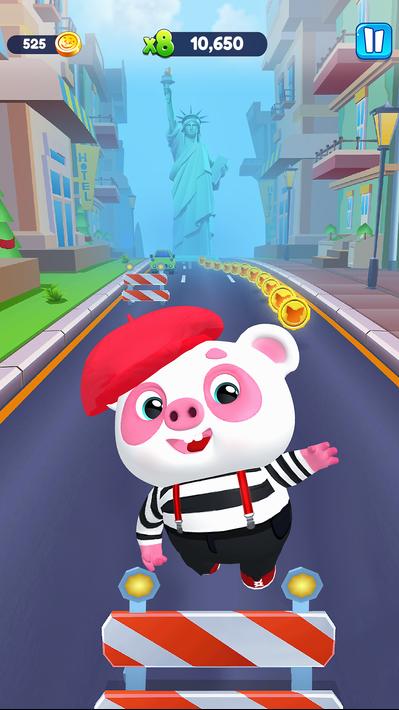 Piggy Panda Run: Fun Game