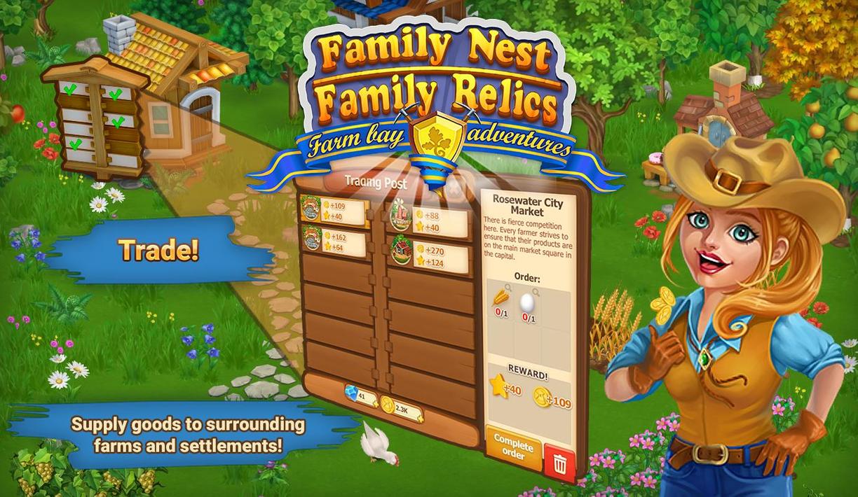 Family Nest: farming games