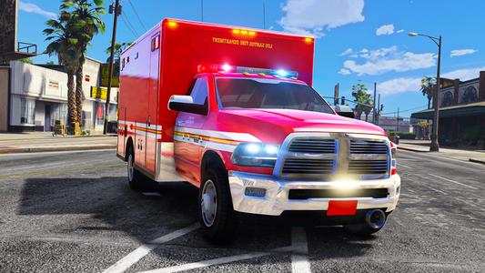 Rescue Ambulance American 3D