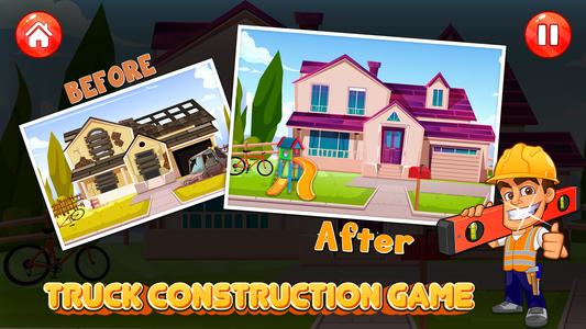 Truck Games - Build a House 3D