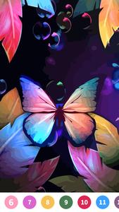 Butterfly Paint by Number Game