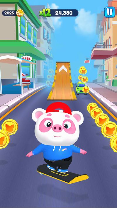 Piggy Panda Run: Fun Game