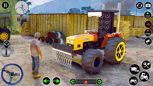 Modern Farmer Tractor Game 3D