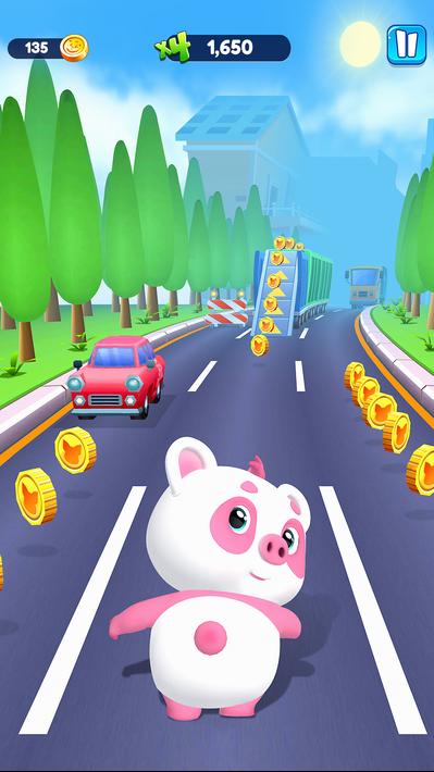 Piggy Panda Run: Fun Game