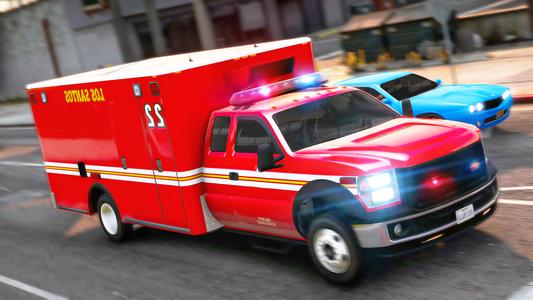 Rescue Ambulance American 3D