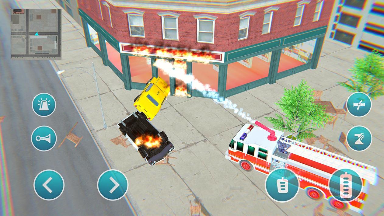 Emergency Police Fire Truck 3d