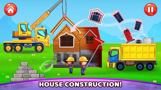 Truck Games - Build a House 3D