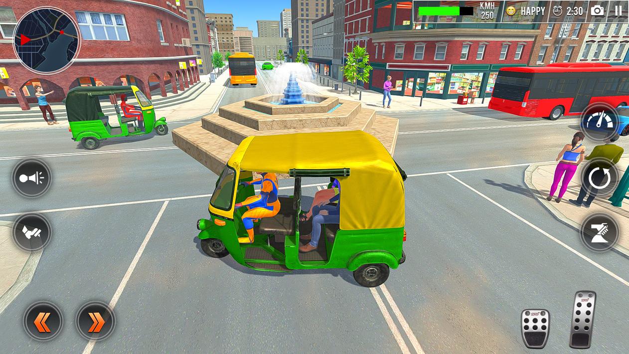 Modern Tuk Tuk Auto Driving 3D