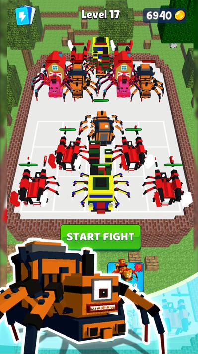 Spider Train: Craft Merge