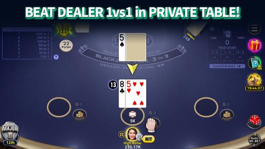 Blackjack 21 online card games