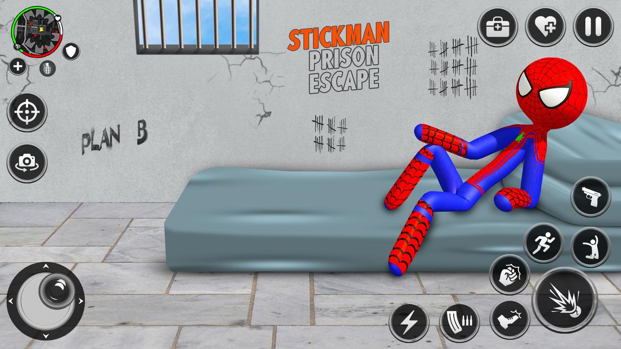 Spider Stickman Prison Break