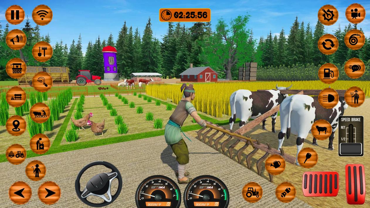 Farm Sim Tractor Farming Games