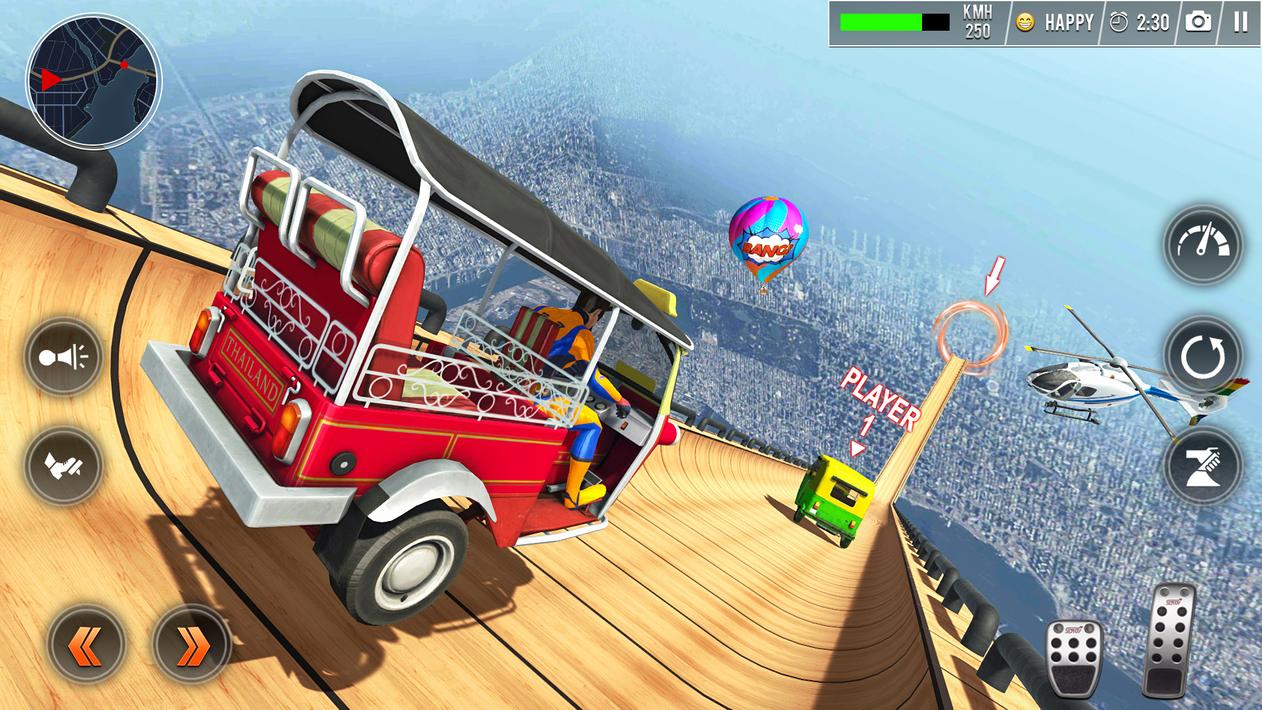 Modern Tuk Tuk Auto Driving 3D