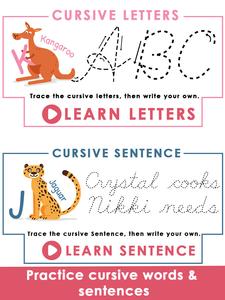 Learn Cursive Writing for Kids