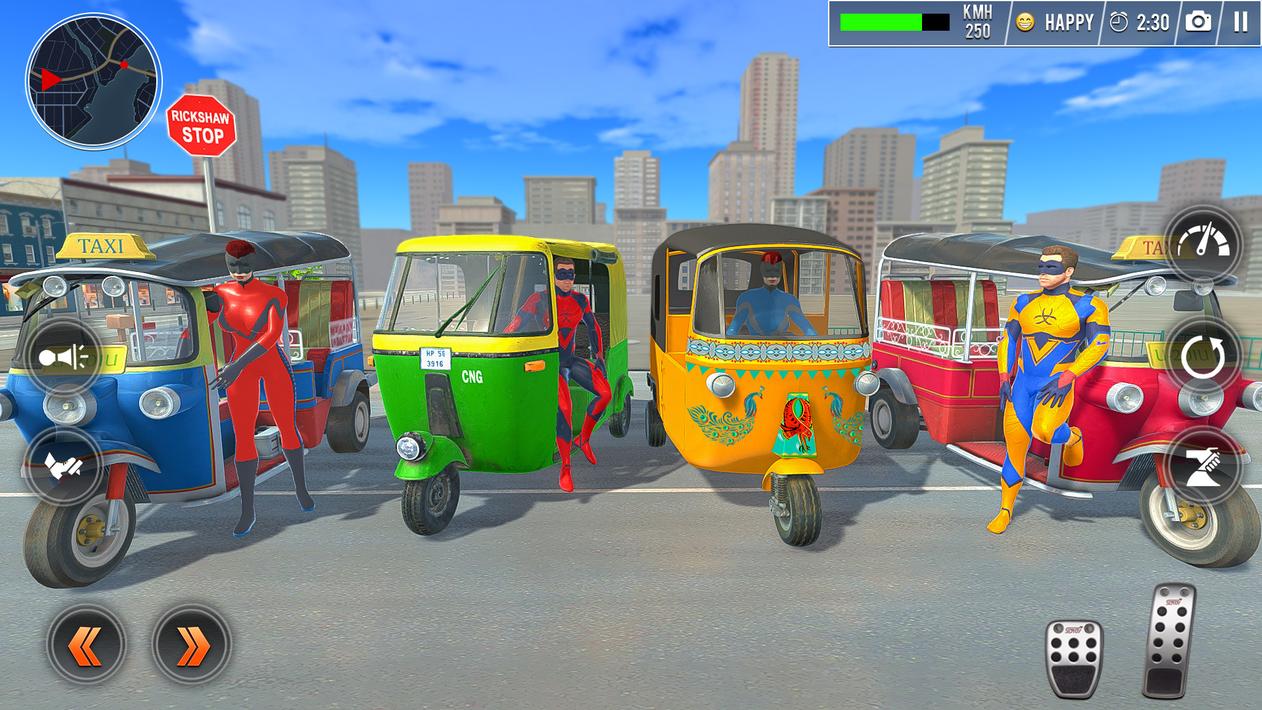 Modern Tuk Tuk Auto Driving 3D