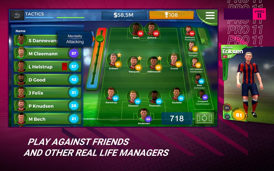 Pro 11 - Soccer Manager Game