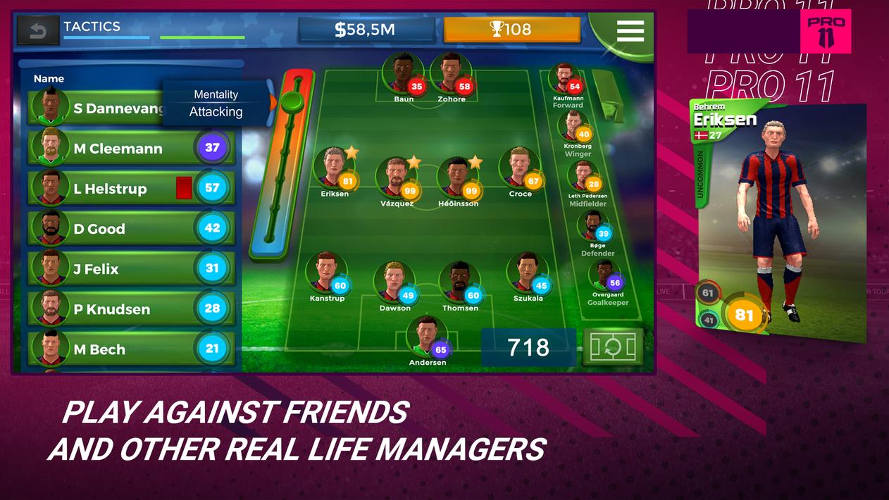 Pro 11 - Soccer Manager Game