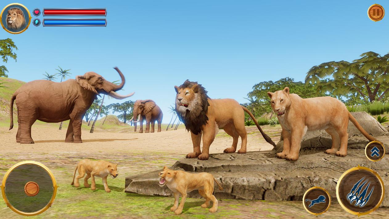 Virtual Lion Family Simulator