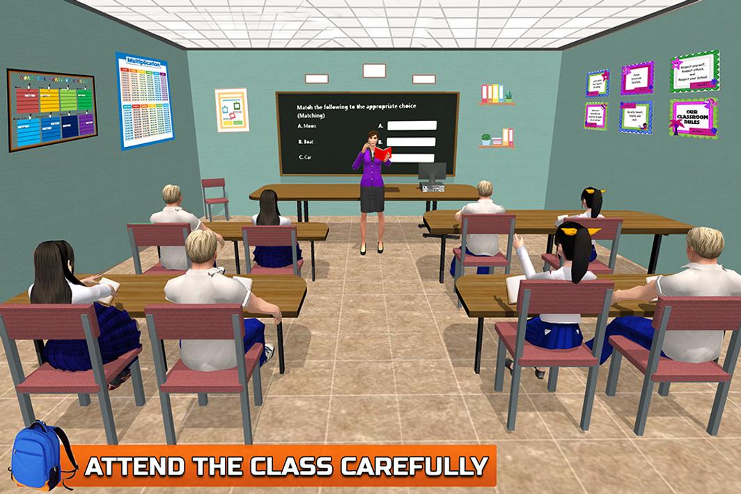 School Girl Life Simulator 3D