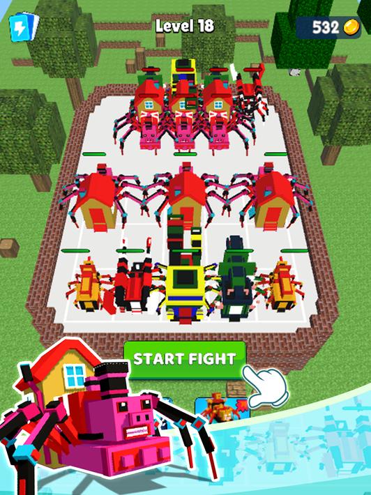 Spider Train: Craft Merge