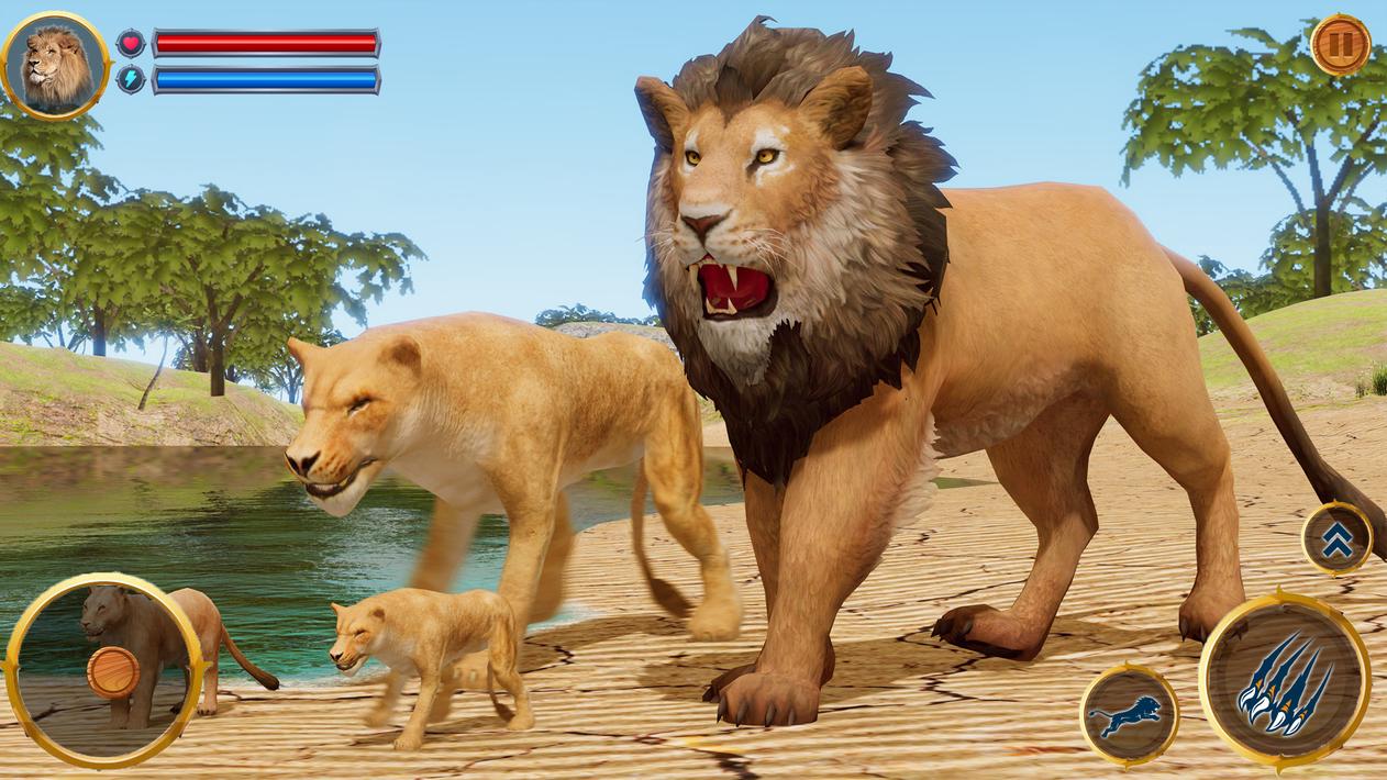 Virtual Lion Family Simulator