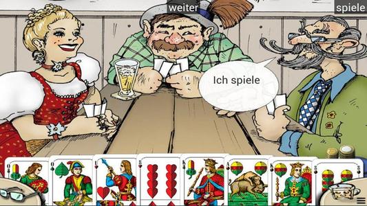 Schafkopf am Stammtisch