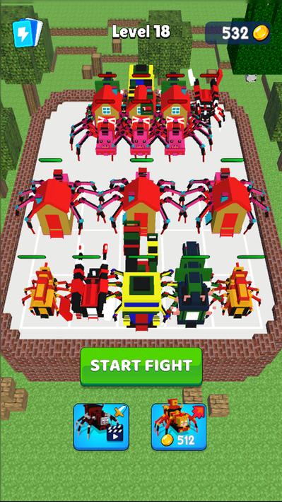 Spider Train: Craft Merge