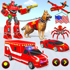 Ambulance Dog Robot Car Game