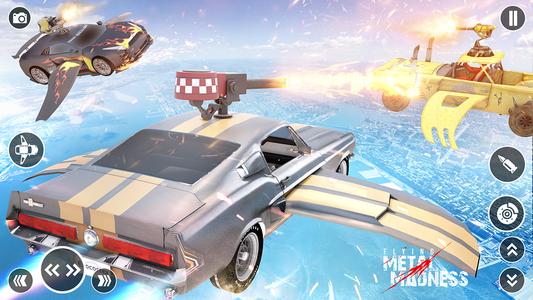 Flying Car Robot Shooting Game