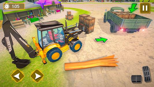 Village Excavator JCB Games