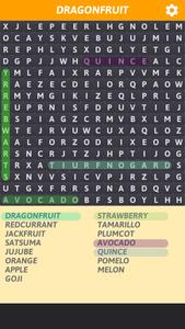 Fruits Word Search