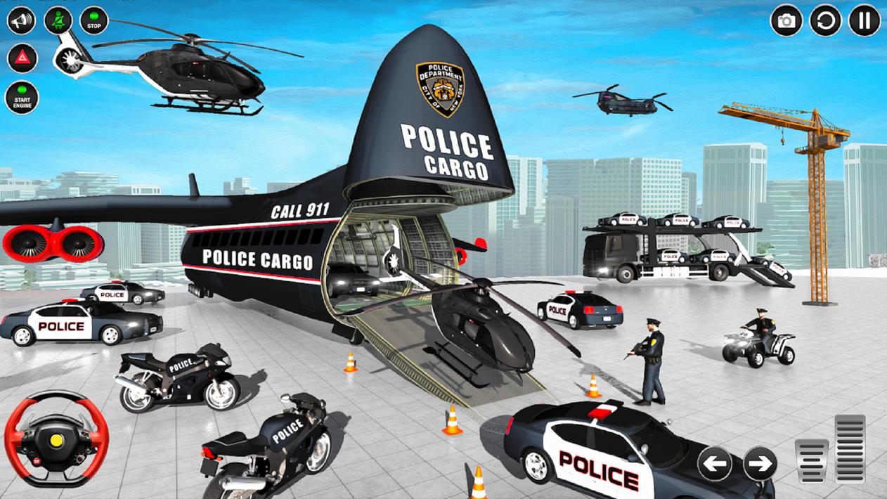 Police Game Transport Truck