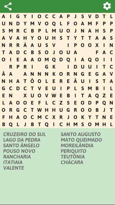 Brazilian cities Word Search