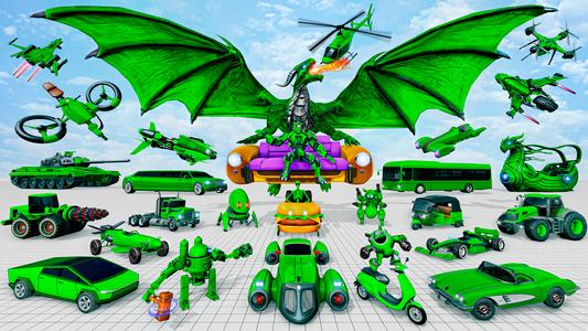 Dragon Robot Car Game