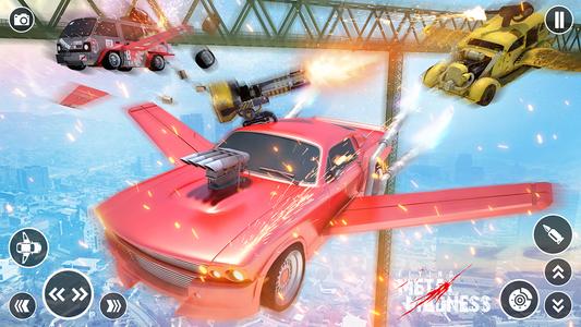 Flying Car Robot Shooting Game