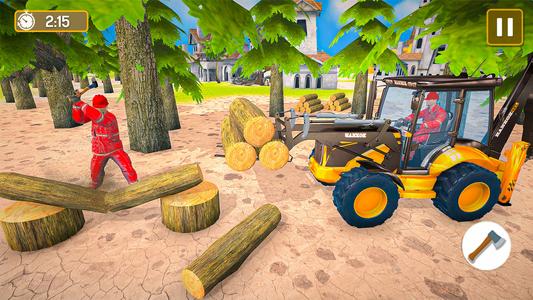 Village Excavator JCB Games