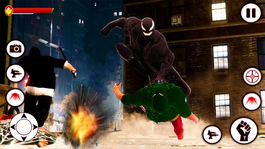 Black spider Rope Hero Battle