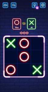 Glowing Tic Tac Toe Battle