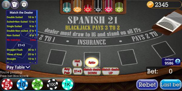 Spanish Blackjack 21