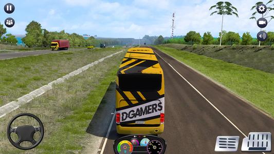 American Passenger Bus Driving