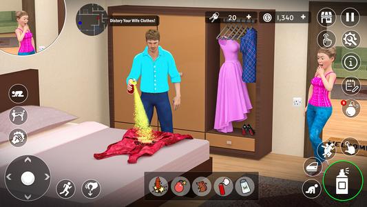 Husband Wife Simulator Game 3D