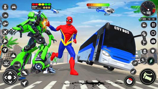 Flying Robot Superhero Games