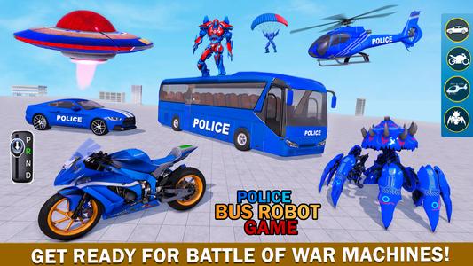 Bus Robot Car War - Robot Game