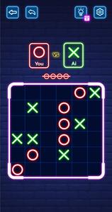 Glowing Tic Tac Toe Battle