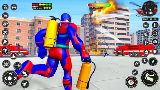 Flying Robot Superhero Games