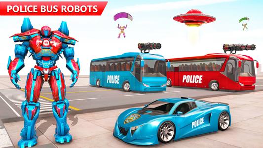 Bus Robot Car War - Robot Game