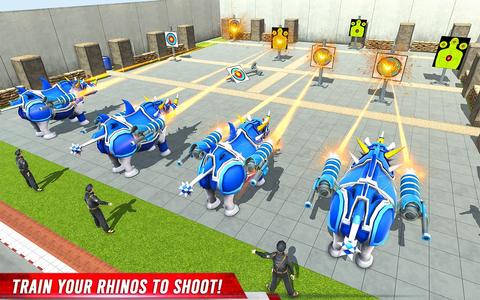 Rhino Robot Car Transform Game