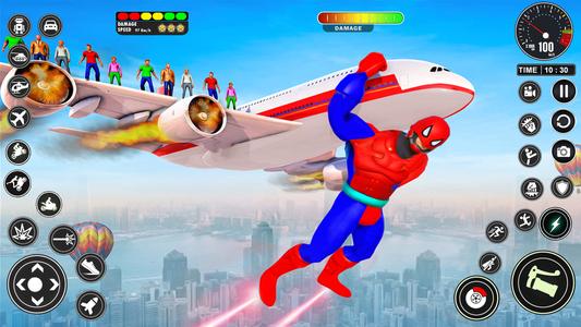 Flying Robot Superhero Games