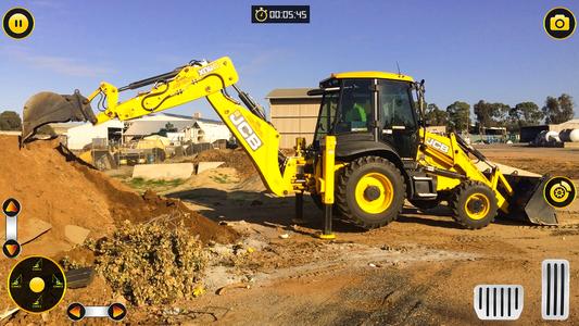 JCB Excavator Construction 3D